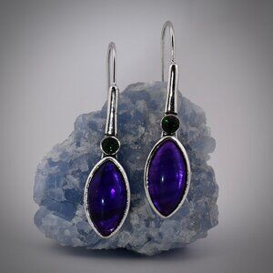 Violet Crystal Earrings